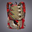 African print backpack